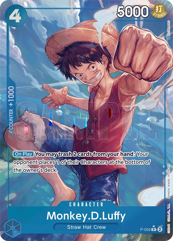 Monkey.D.Luffy (055) (P-055) One Piece card