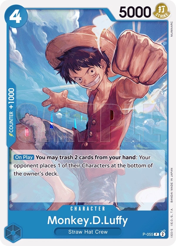 Monkey.D.Luffy (055) (P-055) One Piece card