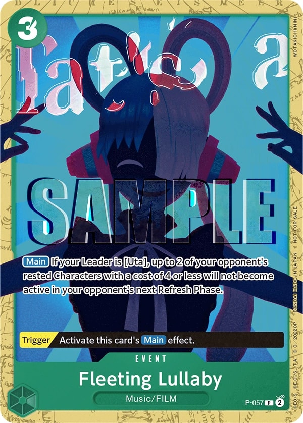 Fleeting Lullaby P-057 One Piece card