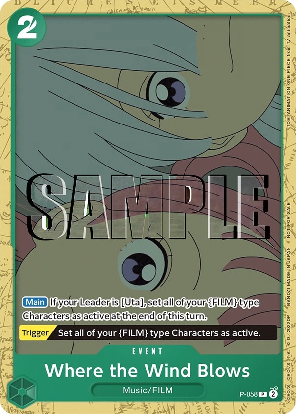 Where the Wind Blows P-058 One Piece card