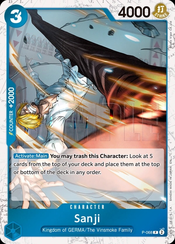 Sanji - P-068 P-068 One Piece card