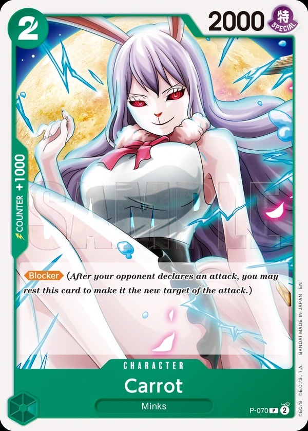 Carrot - P-070 (070) (Reprint) One Piece card