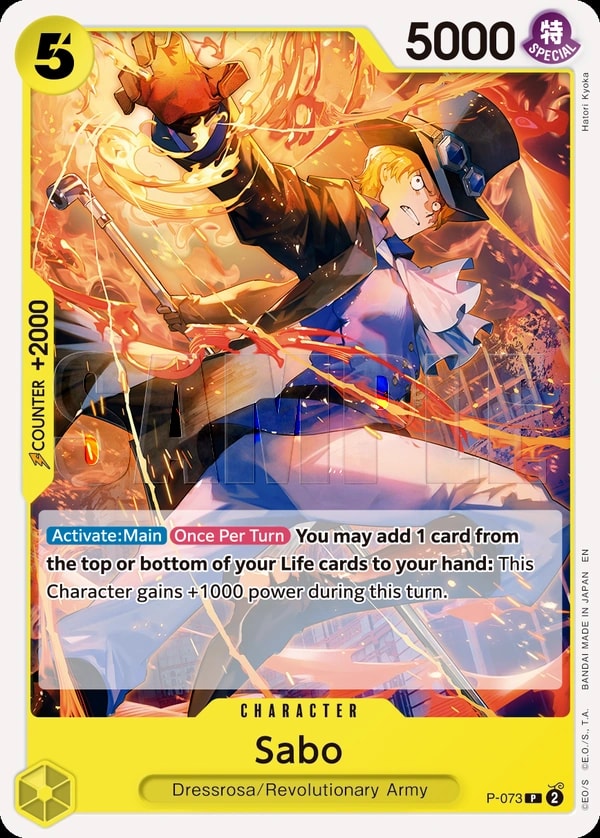Sabo - P-073 P-073 One Piece card