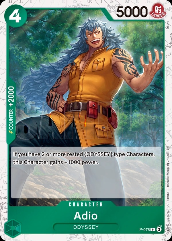 Adio P-078 One Piece card
