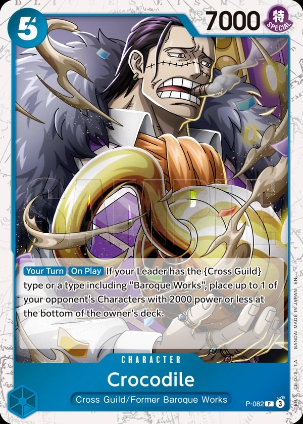 Crocodile - P-082 P-082 One Piece card