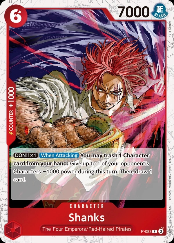 Shanks - P-083 P-083 One Piece card
