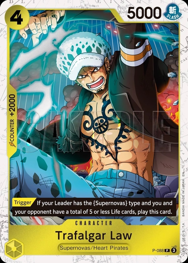 Trafalgar Law - P-088 P-088 One Piece card