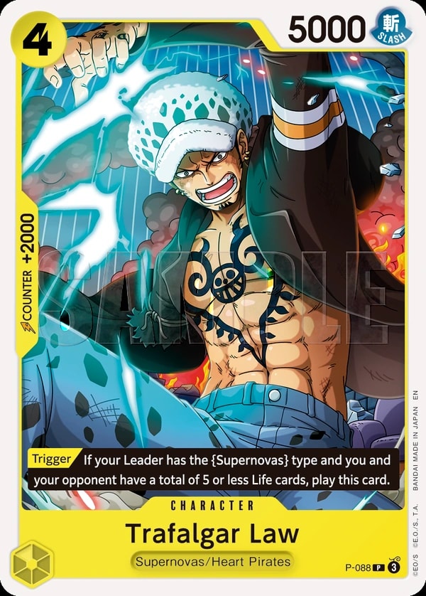 Trafalgar Law - P-088 (088) (Reprint) One Piece card