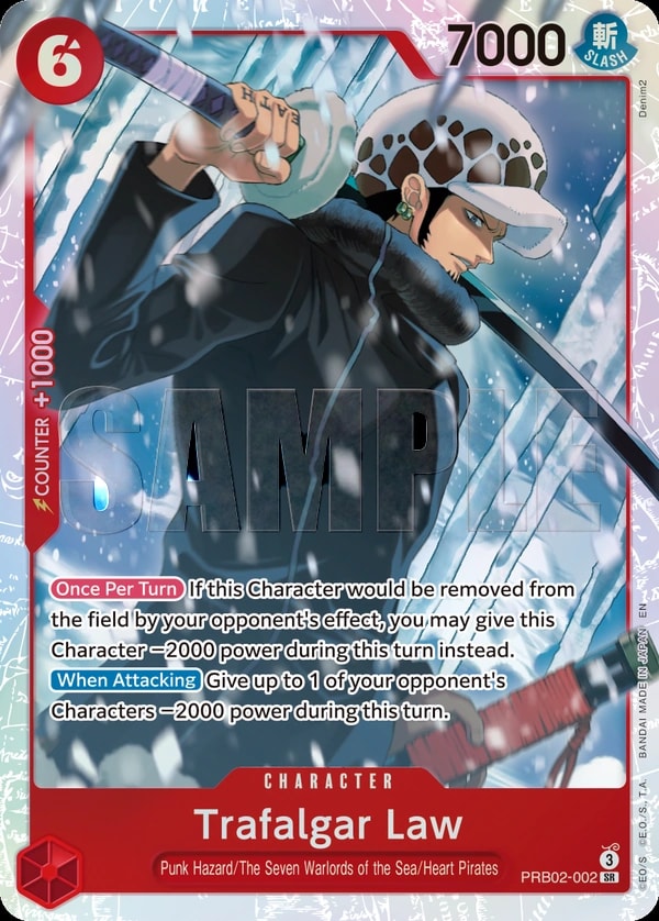 Trafalgar Law - PRB02-002 PRB02-002 One Piece card