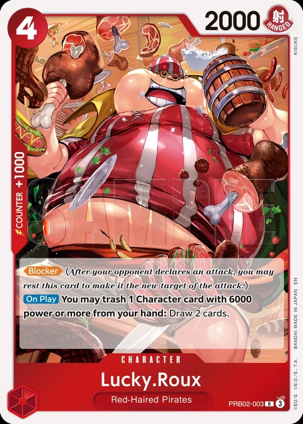 Lucky.Roux (PRB02-003) — Rare One Piece card
