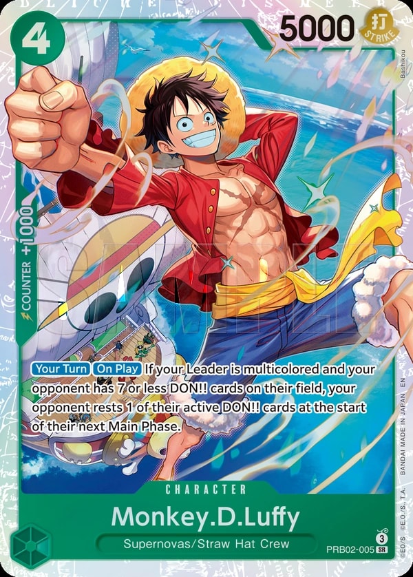 Monkey.D.Luffy - PRB02-005 PRB02-005 One Piece card