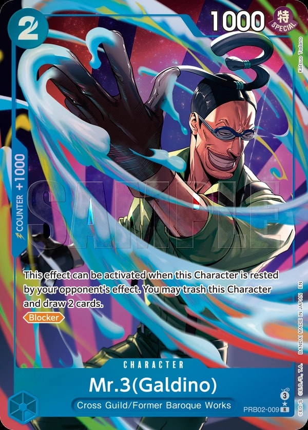 Mr.3 - PRB02-009 (009) (Galdino) One Piece card