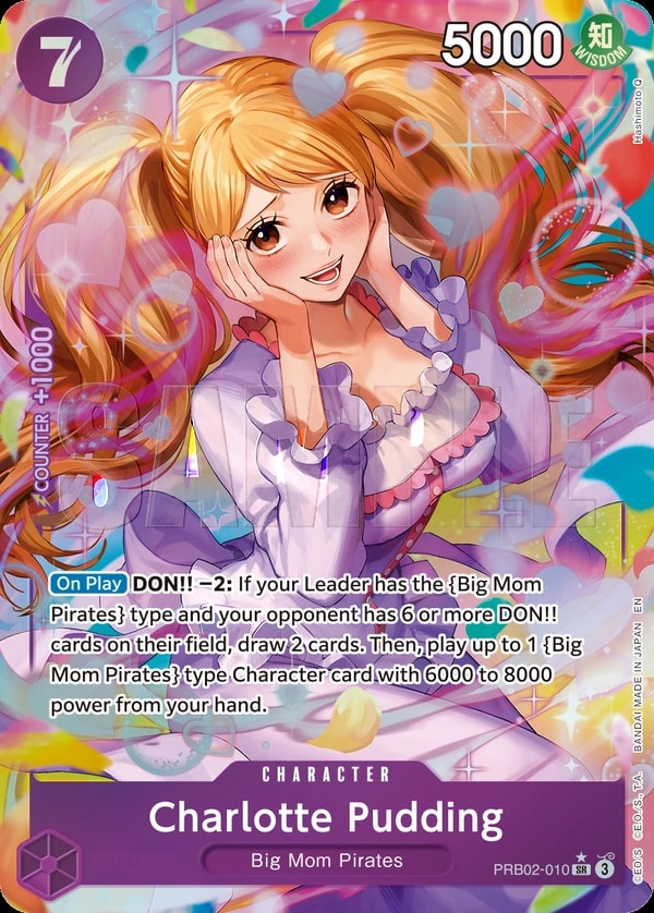 Charlotte Pudding - PRB02-010 (010) (Alternate Art) One Piece card