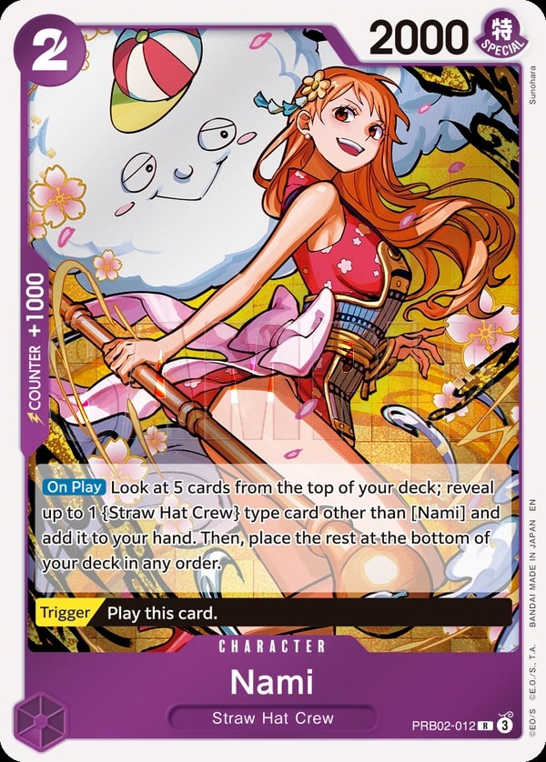 Nami (PRB02-012) — Rare One Piece card
