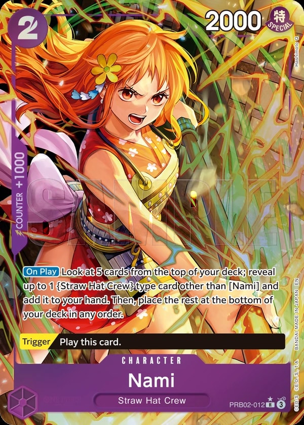 Nami (012) (Alternate Art) One Piece card