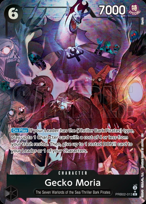 Gecko Moria (013) (Alternate Art) One Piece card