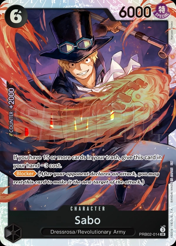 Sabo - PRB02-014 PRB02-014 One Piece card