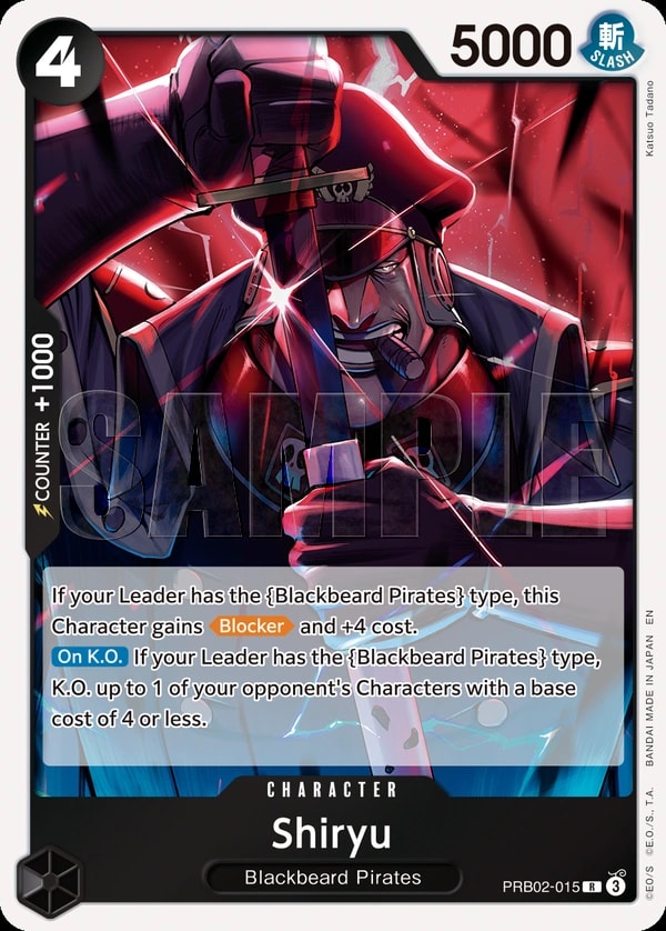 Shiryu (PRB02-015) — Rare One Piece card