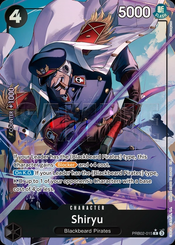 Shiryu (015) (Alternate Art) One Piece card