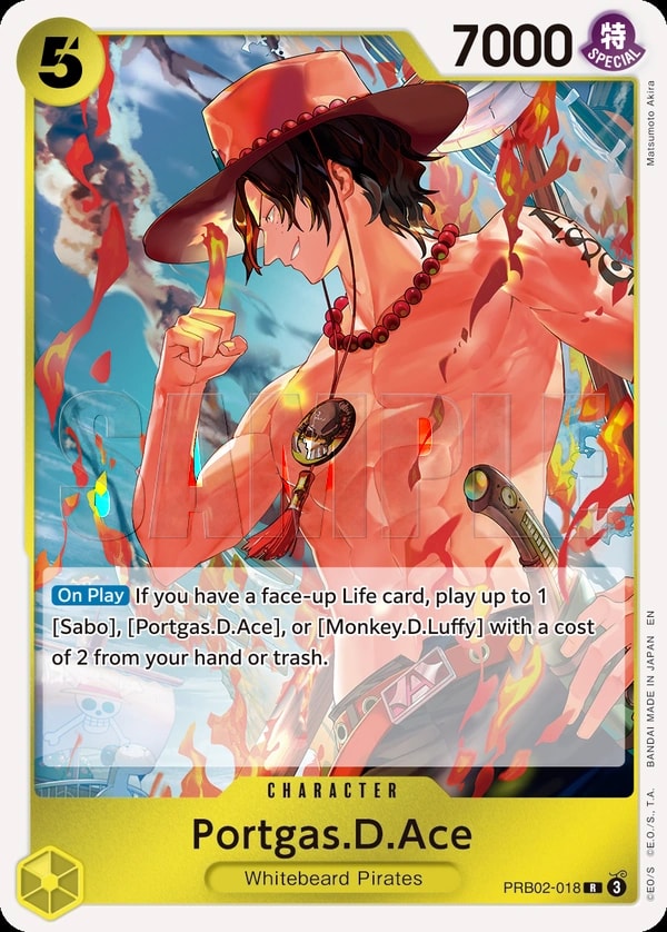 Portgas.D.Ace - PRB02-018 (PRB02-018) — Rare One Piece card