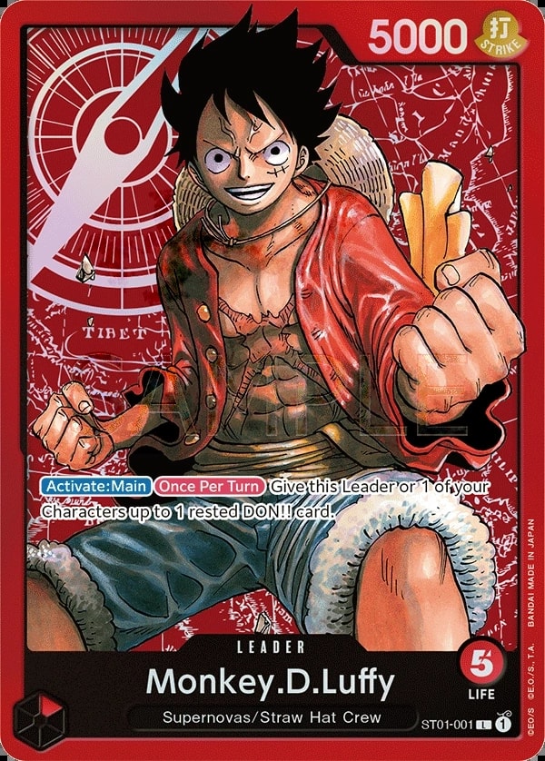 Monkey.D.Luffy ST01-001 One Piece leader card