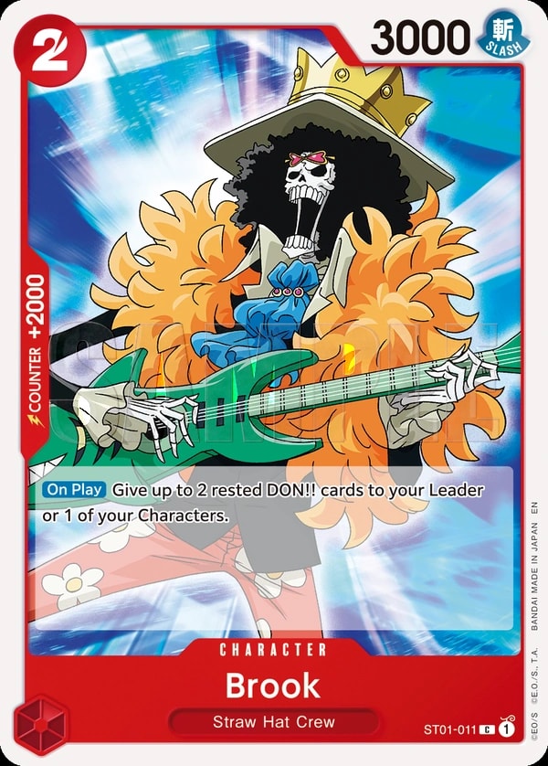 Brook - ST01-011 (011) (Reprint) One Piece card