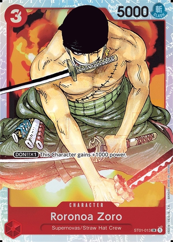 Roronoa Zoro ST01-013 One Piece card