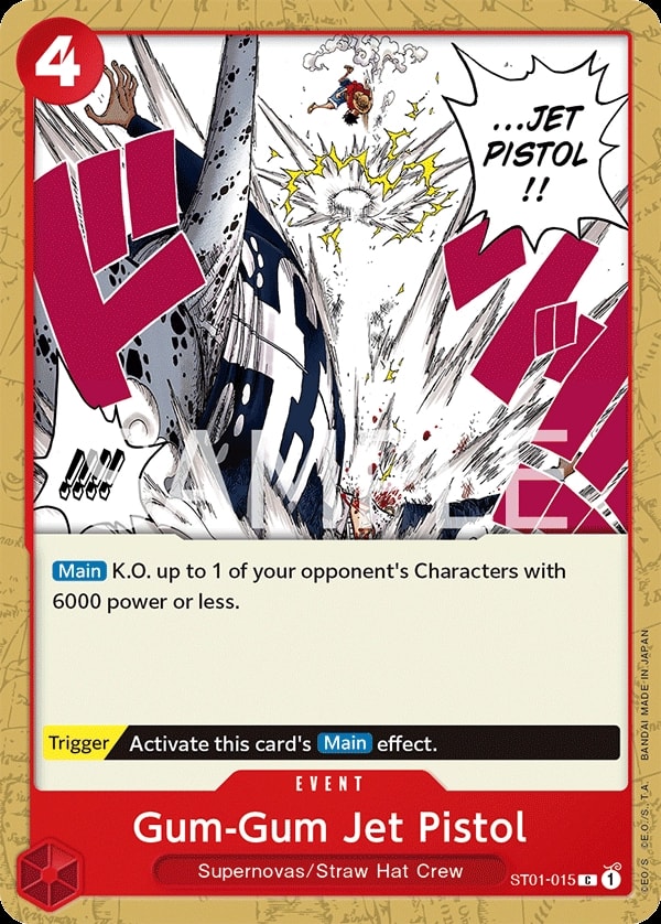 Gum-Gum Jet Pistol ST01-015 One Piece card