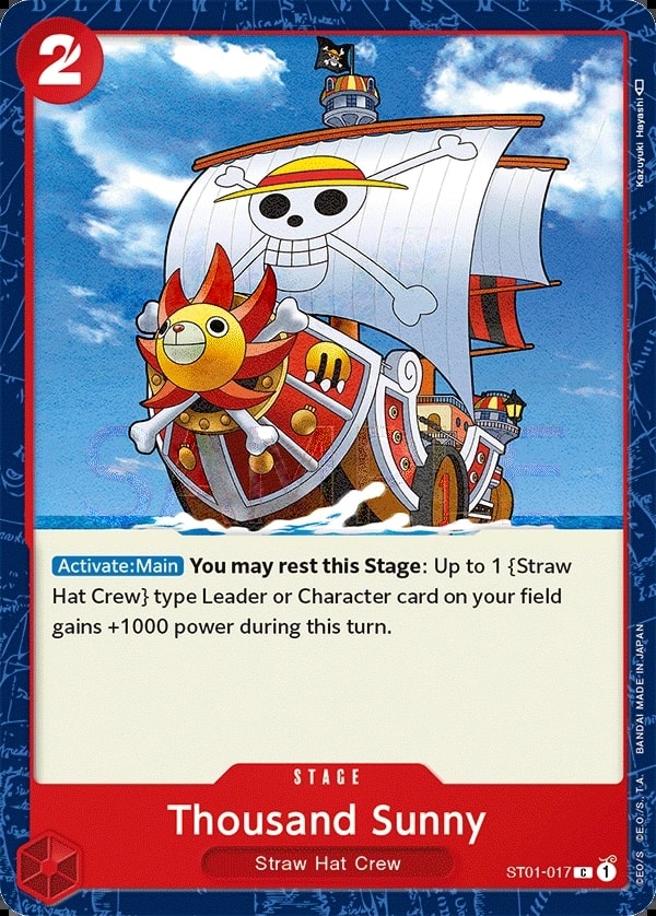 Thousand Sunny (ST01-017) — Common One Piece card