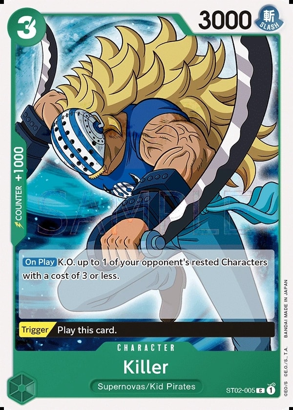 Killer (ST02-005) — Common One Piece card