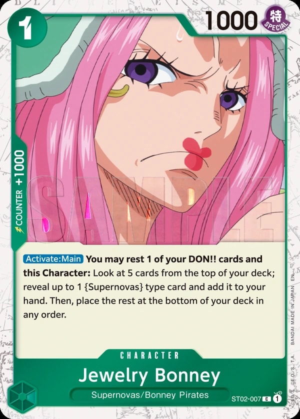 Jewelry Bonney (007) (Pirate Foil) One Piece card