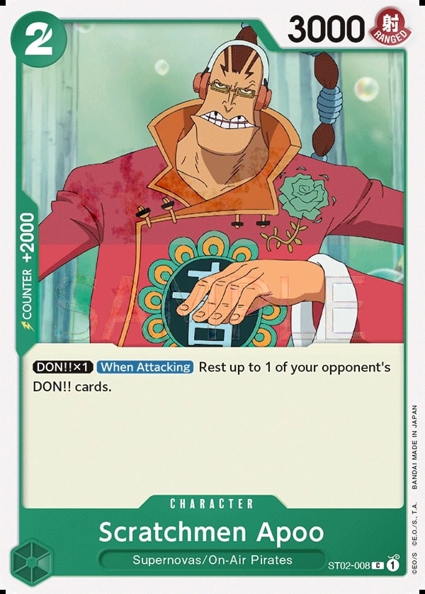 Scratchmen Apoo (ST02-008) — Common One Piece card