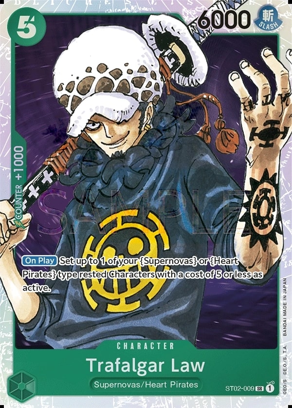 Trafalgar Law ST02-009 One Piece card