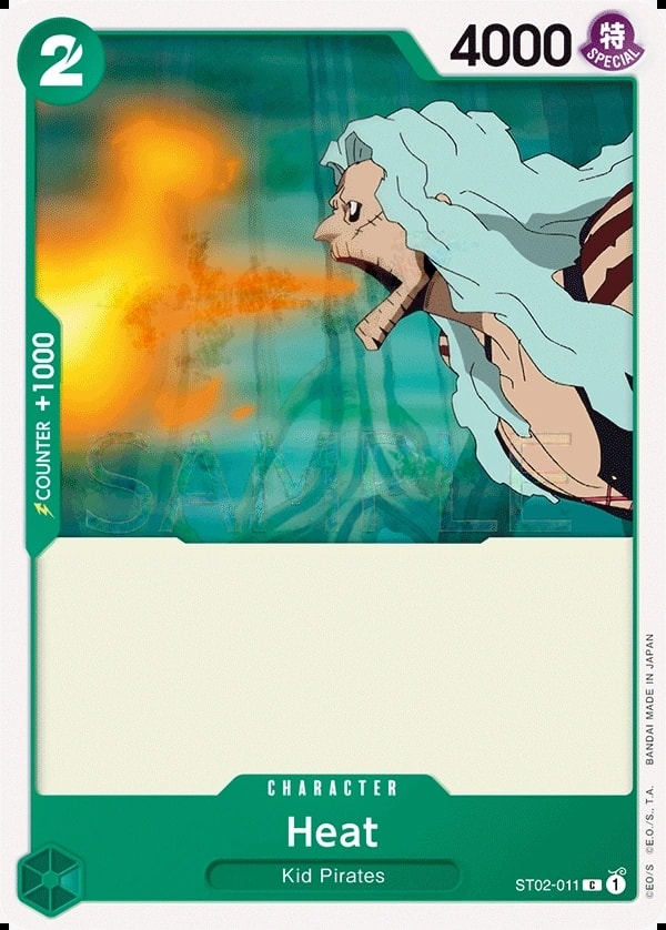 Heat (ST02-011) — Common One Piece card