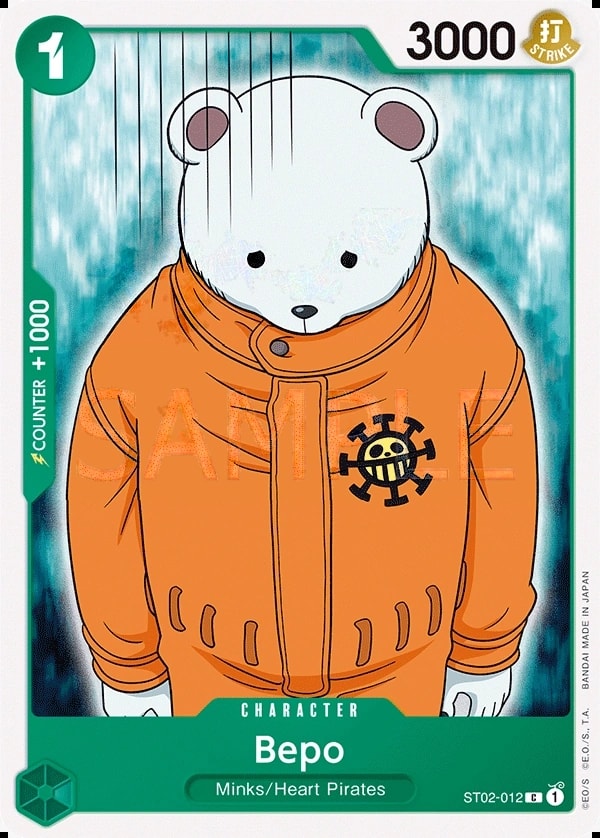 Bepo (ST02-012) — Common One Piece card