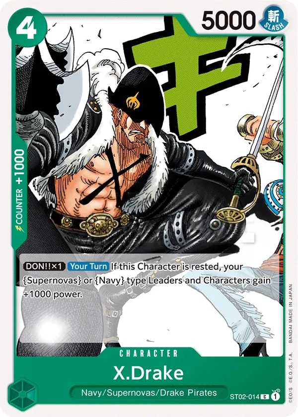 X.Drake (ST02-014) — Common One Piece card