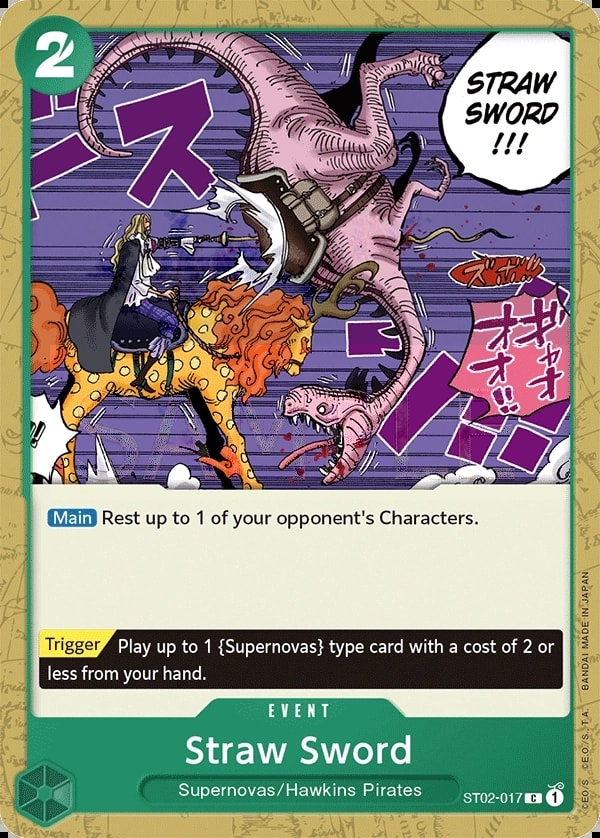 Straw Sword ST02-017 One Piece card