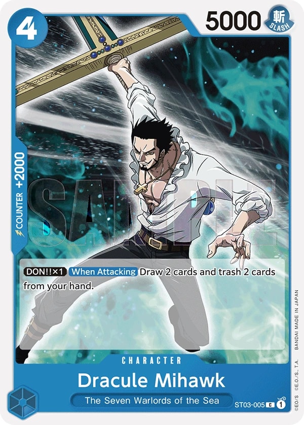 Dracule Mihawk (005) One Piece card
