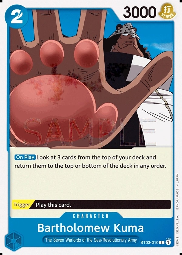 Bartholomew Kuma (ST03-010) — Common One Piece card