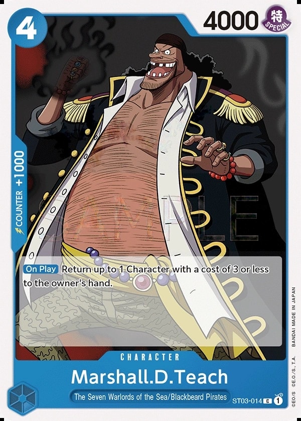 Marshall.D.Teach (ST03-014) — Common One Piece card
