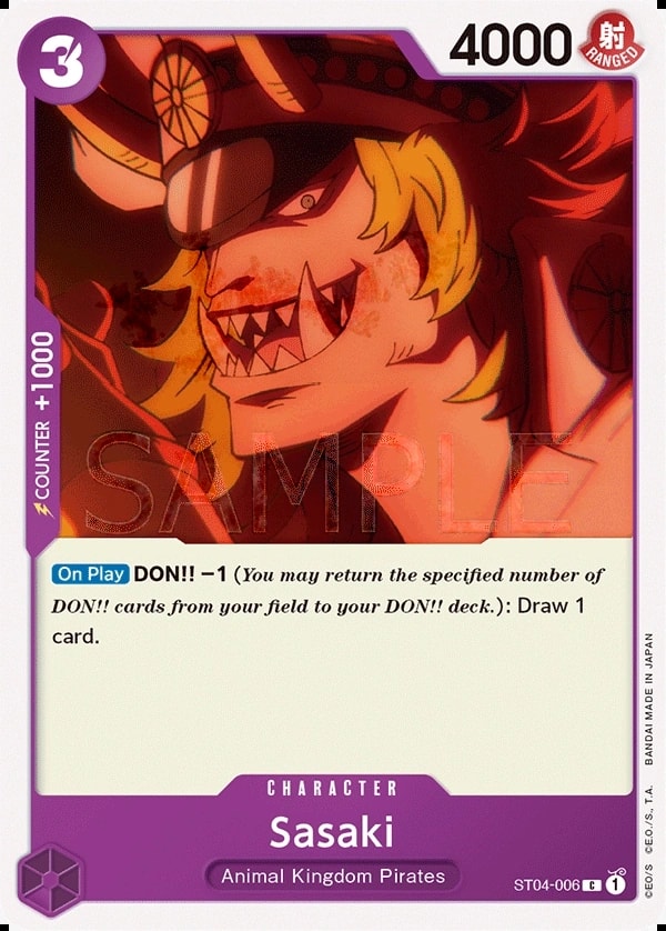 Sasaki (ST04-006) — Common One Piece card