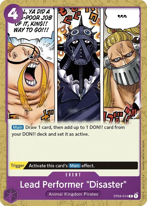 Lead Performer "Disaster" ST04-014 One Piece card