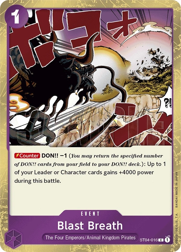 Blast Breath (ST04-016) — Common One Piece card