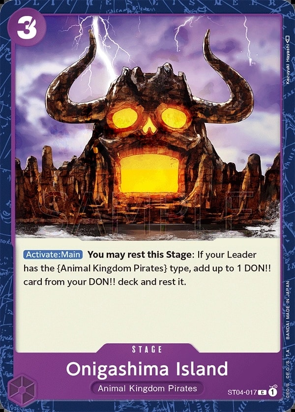 Onigashima Island (ST04-017) — Common One Piece card