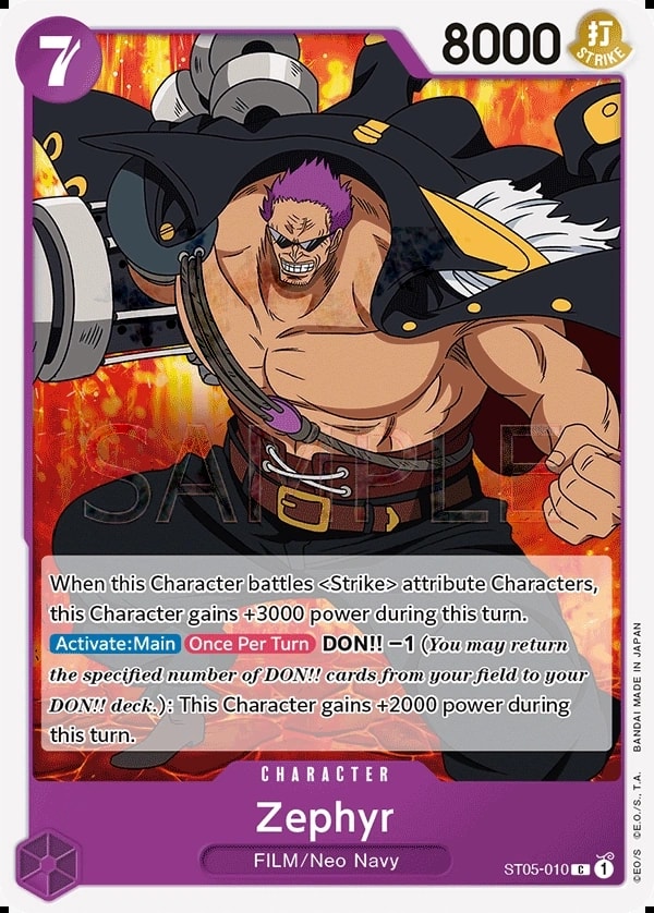 Zephyr (ST05-010) — Common One Piece card
