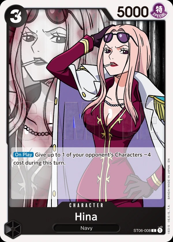 Hina (008) (Reprint) One Piece card