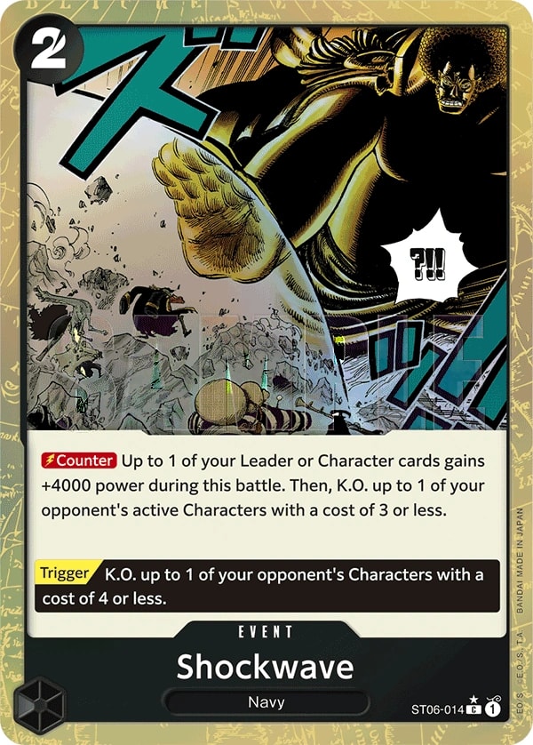 Shockwave (014) (Textured Foil) One Piece card