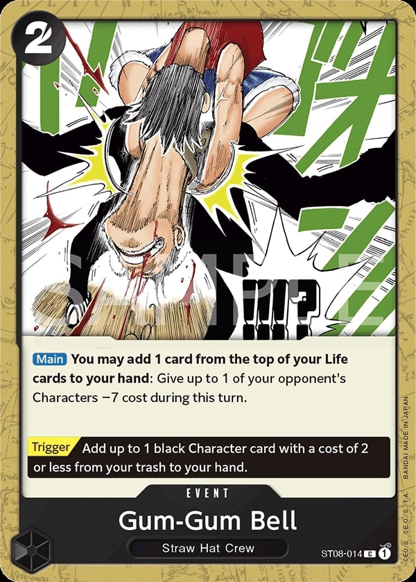 Gum-Gum Bell ST08-014 One Piece card