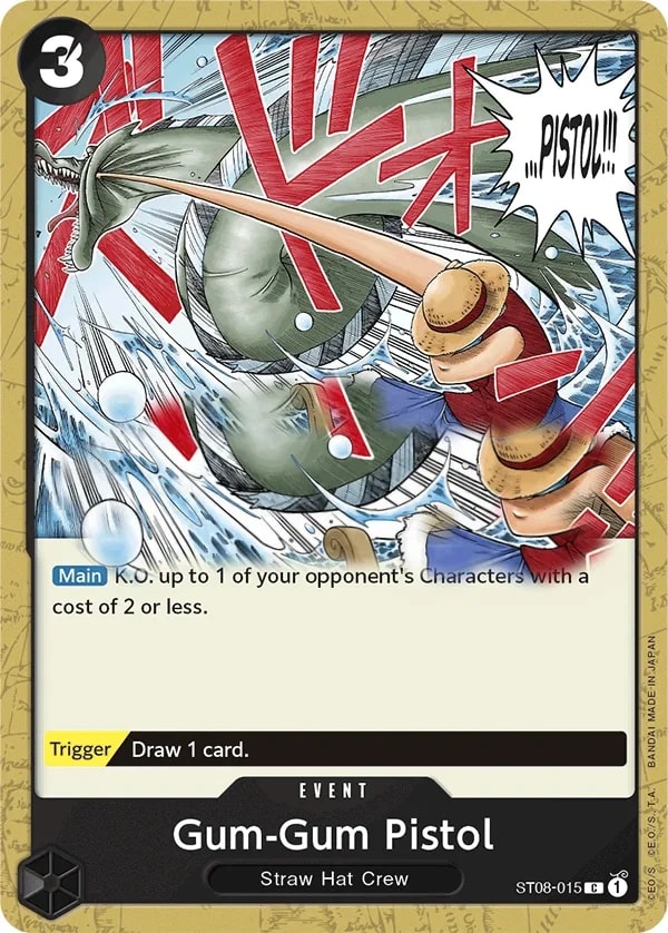 Gum-Gum Pistol ST08-015 One Piece card