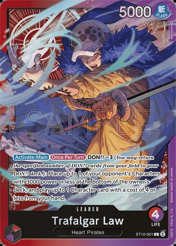 Trafalgar Law ST10-001 One Piece leader card